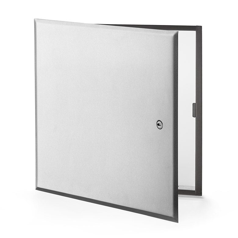 CTR-SS-60- Flush Universal Stainless Steel Access Door with Hidden Flange. Screwdriver operated cam latch. Pantograph hinge