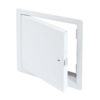 DRD-00- Draft Stop Access Door for Attic Application with Exposed Flange. Ring and self-latching tool-key operated slam latches.