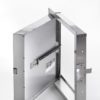 Fire-Rated Uninsulated Stainless Steel Access Door with Exposed Flange self-latching and ring tool-key operated slam 1