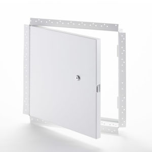 PFN-GYP-10- Fire-Rated Uninsulated Access Door with Drywall Flange. Key-operated cylinder cam latch. Piano hinge