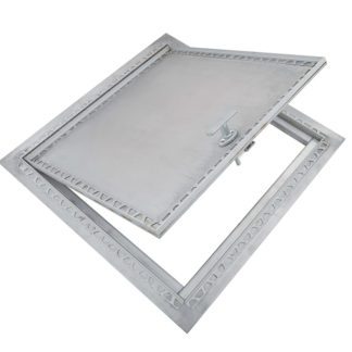 PPA-RE- Recessed Aluminum Floor Hatch with Exposed Flange, removable handle, heavy duty aluminum piano hinge