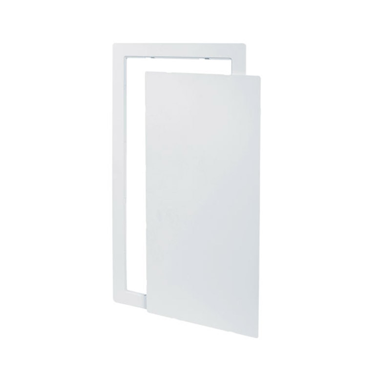 RPL-00- Flush Universal Removable Plastic Access Door with Exposed Flange. Snap friction latch. No hinge.