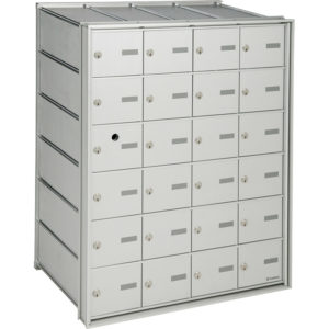 HR-1001-00- Recessed rear-loading horizontal mailboxes.meet or exceed Canada Post standards; for indoor use