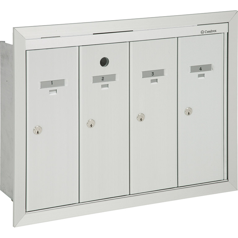 VA-100-00- Recessed front-loading vertical mailboxes, recessed model; for interior use.